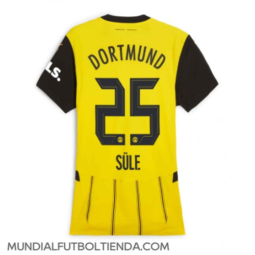 Camiseta Borussia Dortmund Niklas Sule #25 Primera Equipación Replica 2024-25 para mujer mangas cortas